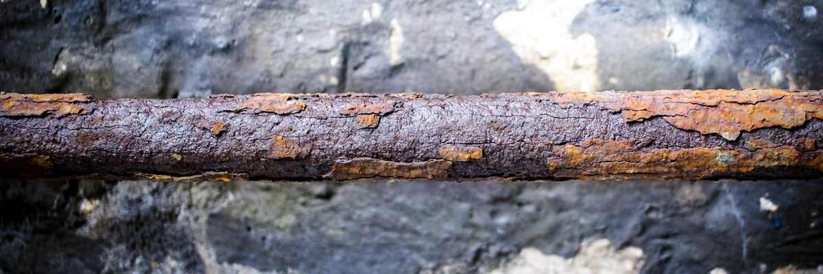 Corroded pipe