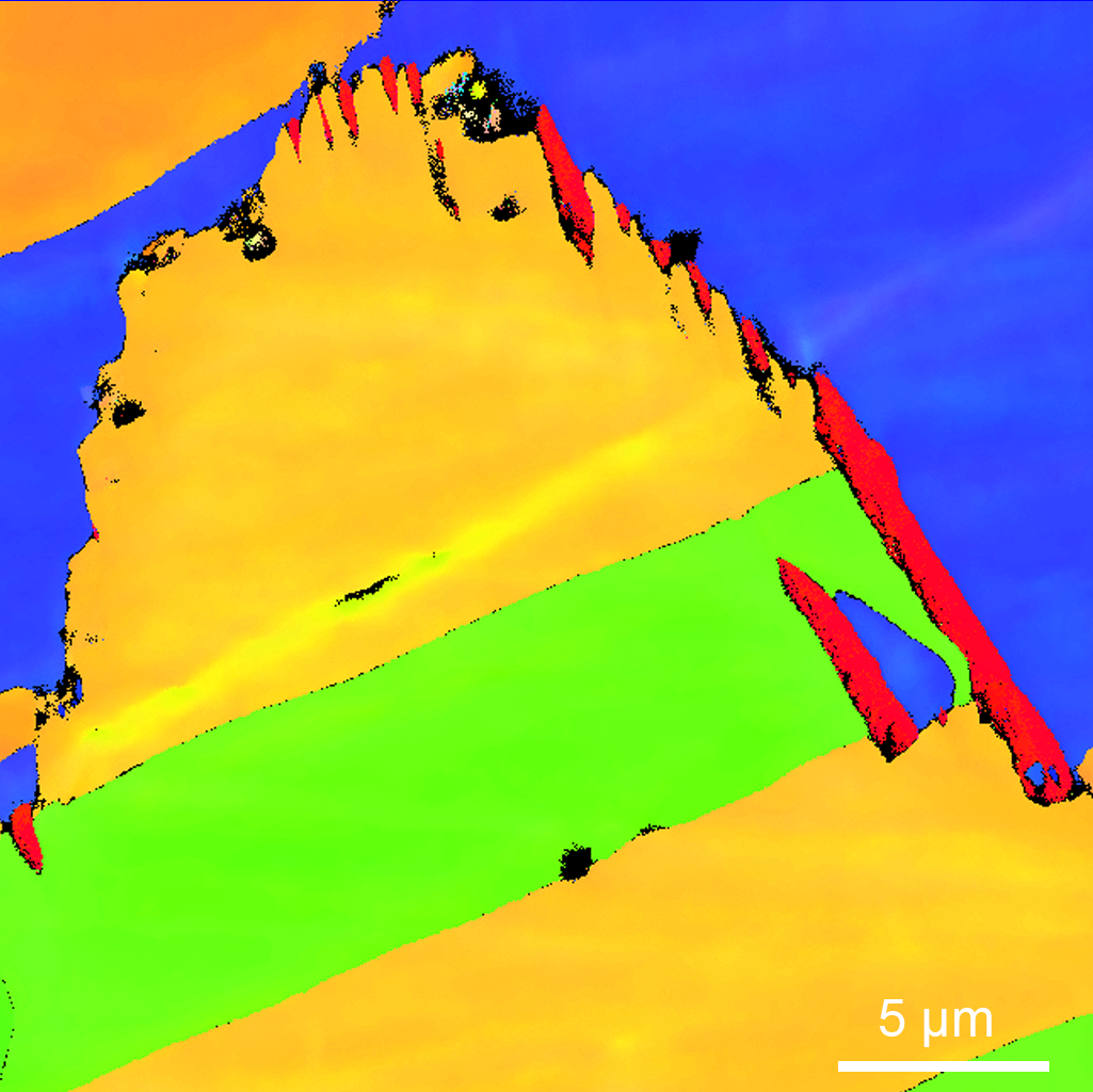<p><span>Figure 2c. EBSD IPF map in the Z direction.</span><span></span></p>